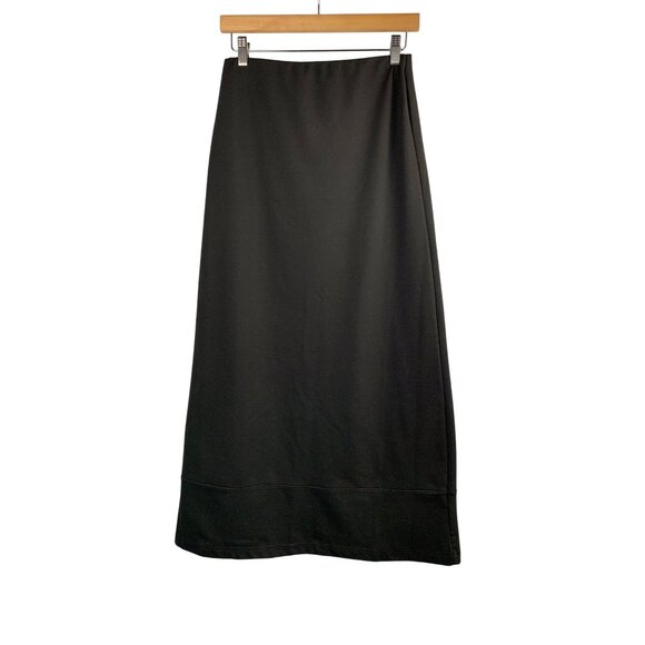 Black Maxi Skirt With Stretch Waistband M - Picture 1 of 5